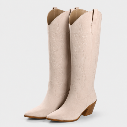 Anna | Women's Casual Knee High Cowboy Boots