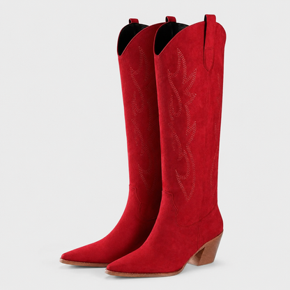 Anna | Women's Casual Knee High Cowboy Boots