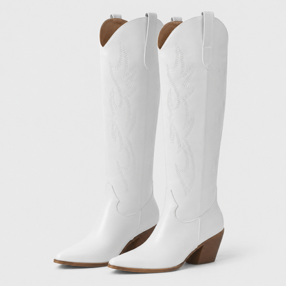 Anna | Women's Casual Knee High Cowboy Boots