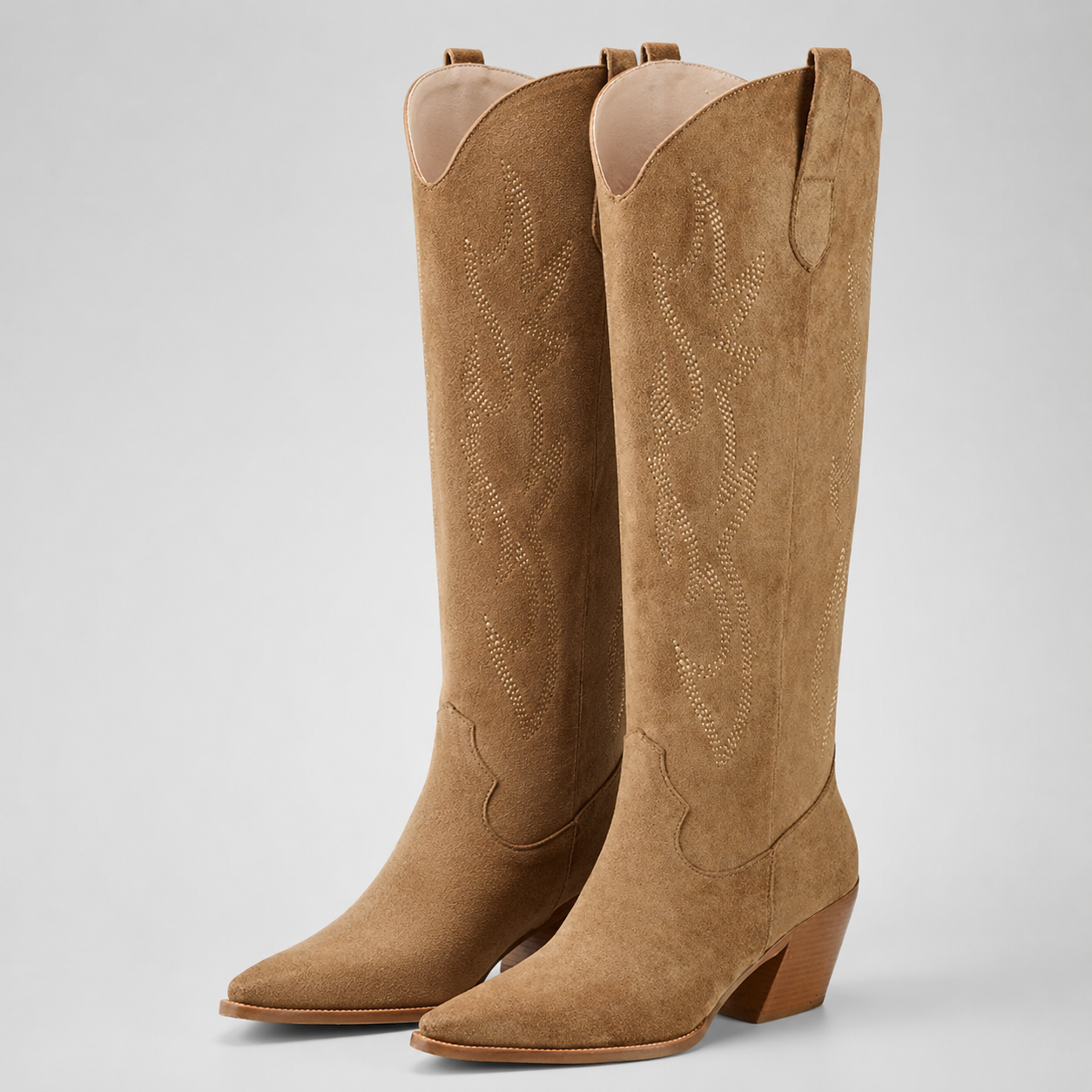 Anna | Women's Casual Knee High Cowboy Boots